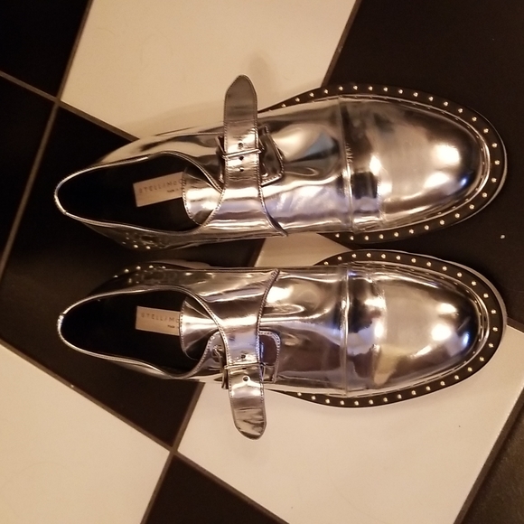 Stella McCartney Shoes - Stella McCartney Silver Shoes, Size 38